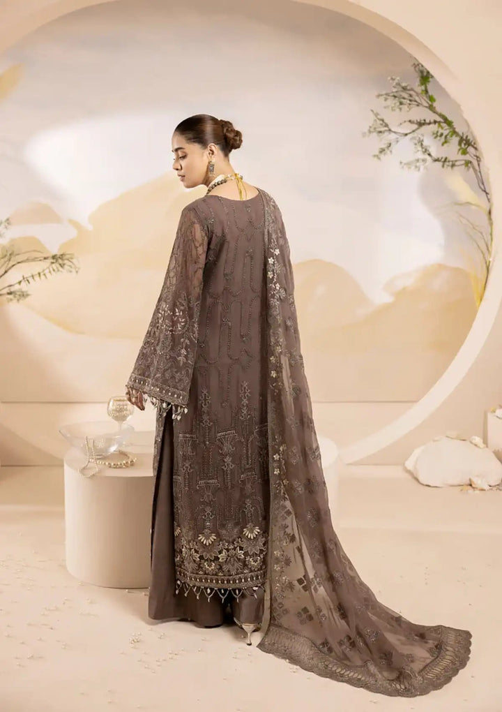 05 Midnight Brown - Pareesa Premium Luxury Chiffon By Lavish Premium - Rabbani Cloth House
