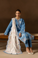 D# - 07 | Serene Premium Viscose Chikankari By Rajbari