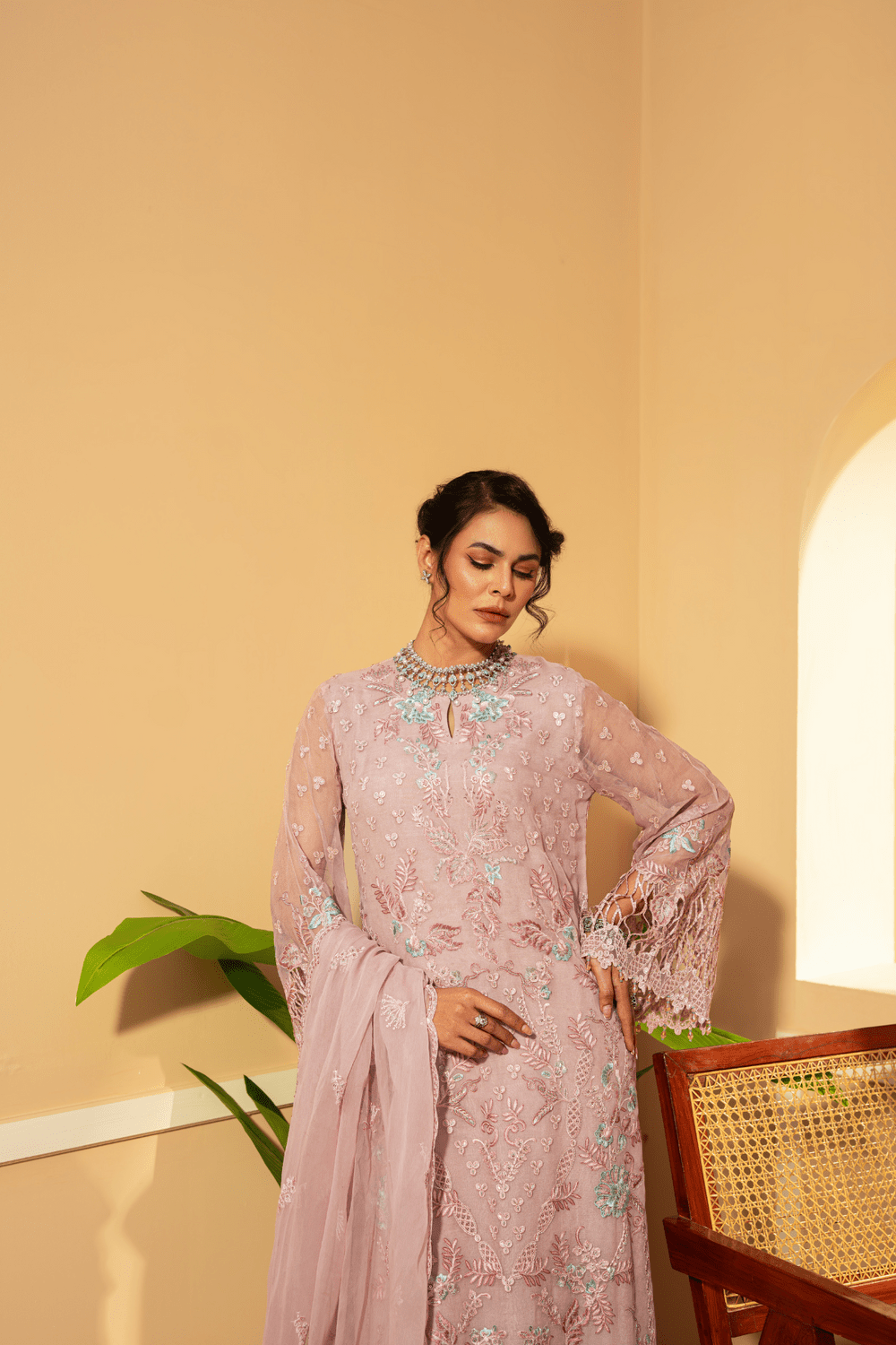08 Queen Pink - Lamisah Nikhar By Lavish Premium - Rabbani Cloth House