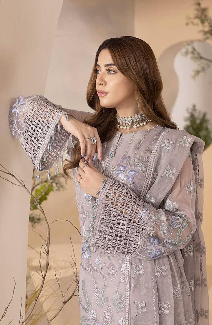 09 Lavender - Pareesa Premium Luxury Chiffon By Lavish Premium - Rabbani Cloth House