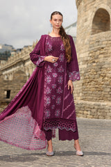Affogato - Carnation Luxury Shawl Edit '25 By Rangrasiya
