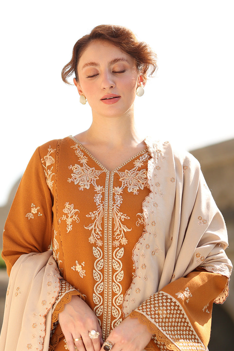 Cappuccino - Carnation Luxury Shawl Edit '25 By Rangrasiya