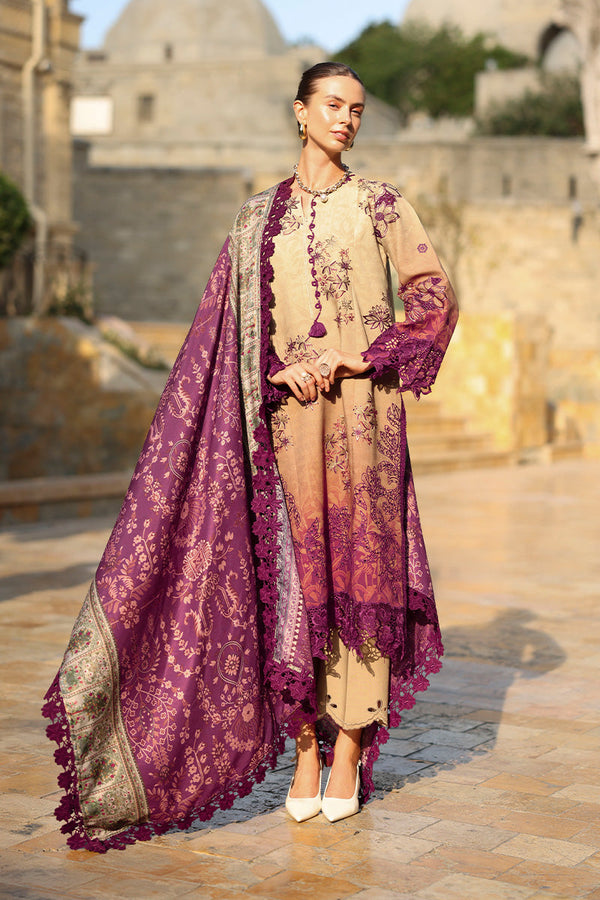 Chai - Carnation Luxury Shawl Edit '25 By Rangrasiya