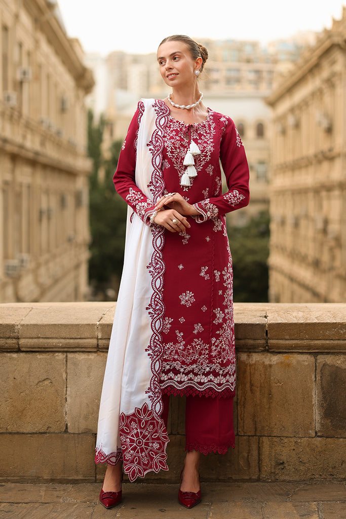 Rose - Carnation Luxury Shawl Edit '25 By Rangrasiya
