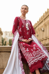Rose - Carnation Luxury Shawl Edit '25 By Rangrasiya