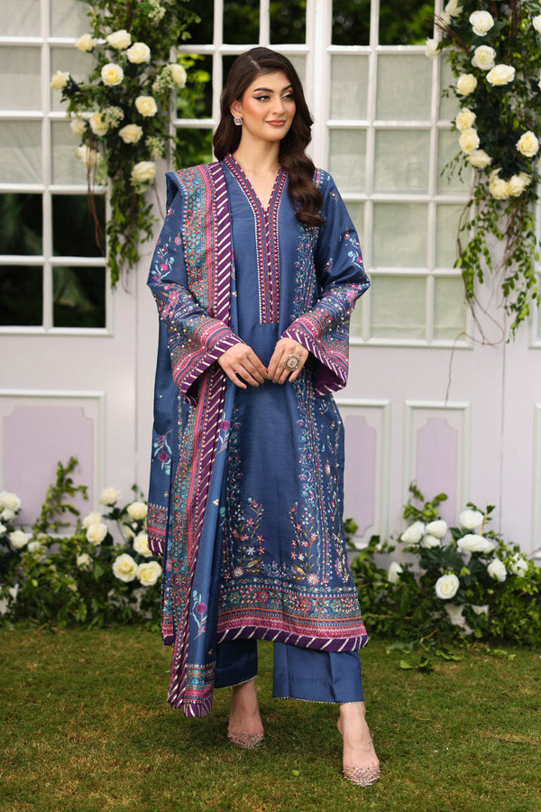 Sharmeen | Luxe Silk Unstitched 3PC By Rangrasiya
