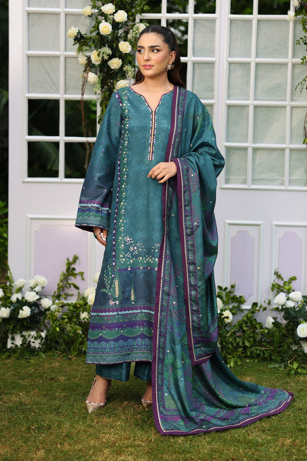 Behnaz | Luxe Silk Unstitched 3PC By Rangrasiya
