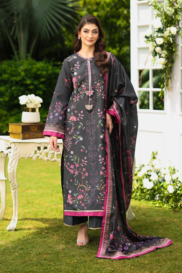 Farwa | Luxe Silk Unstitched 3PC By Rangrasiya