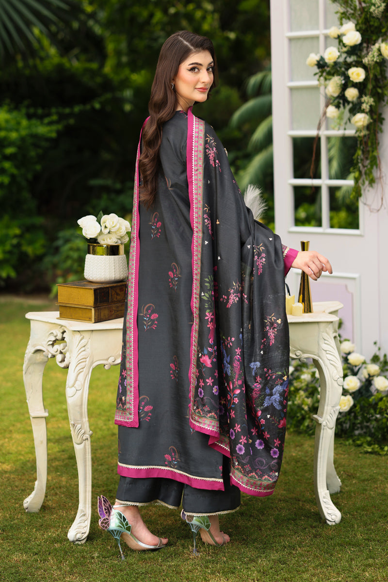 Farwa | Luxe Silk Unstitched 3PC By Rangrasiya