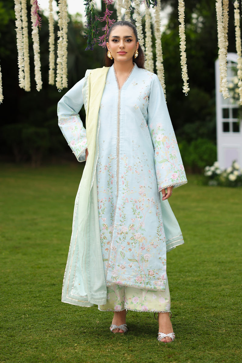 Feryal | Luxe Silk Unstitched 3PC By Rangrasiya