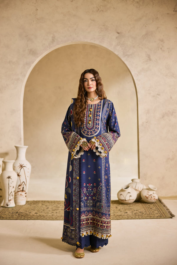 FSW-1A - One Nation Unstitched Winter Collection Zync By Florent