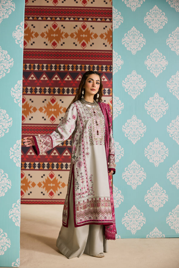 FSW-7A - One Nation Unstitched Winter Collection Zync By Florent