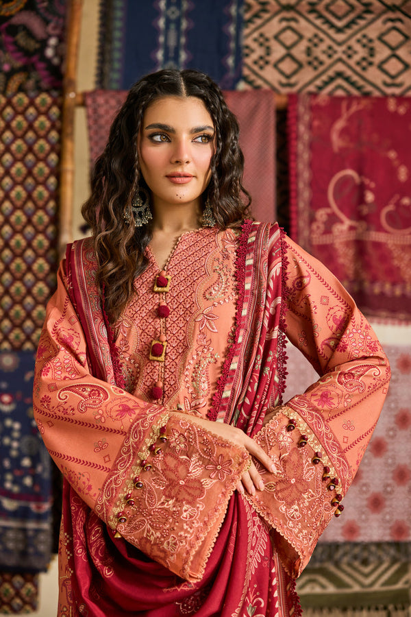 FSW-9B - One Nation Unstitched Winter Collection Zync By Florent