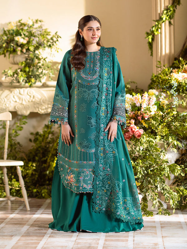 102A | 3 PC Lawn | - Freesia Summer Collection By Bin Ilyas