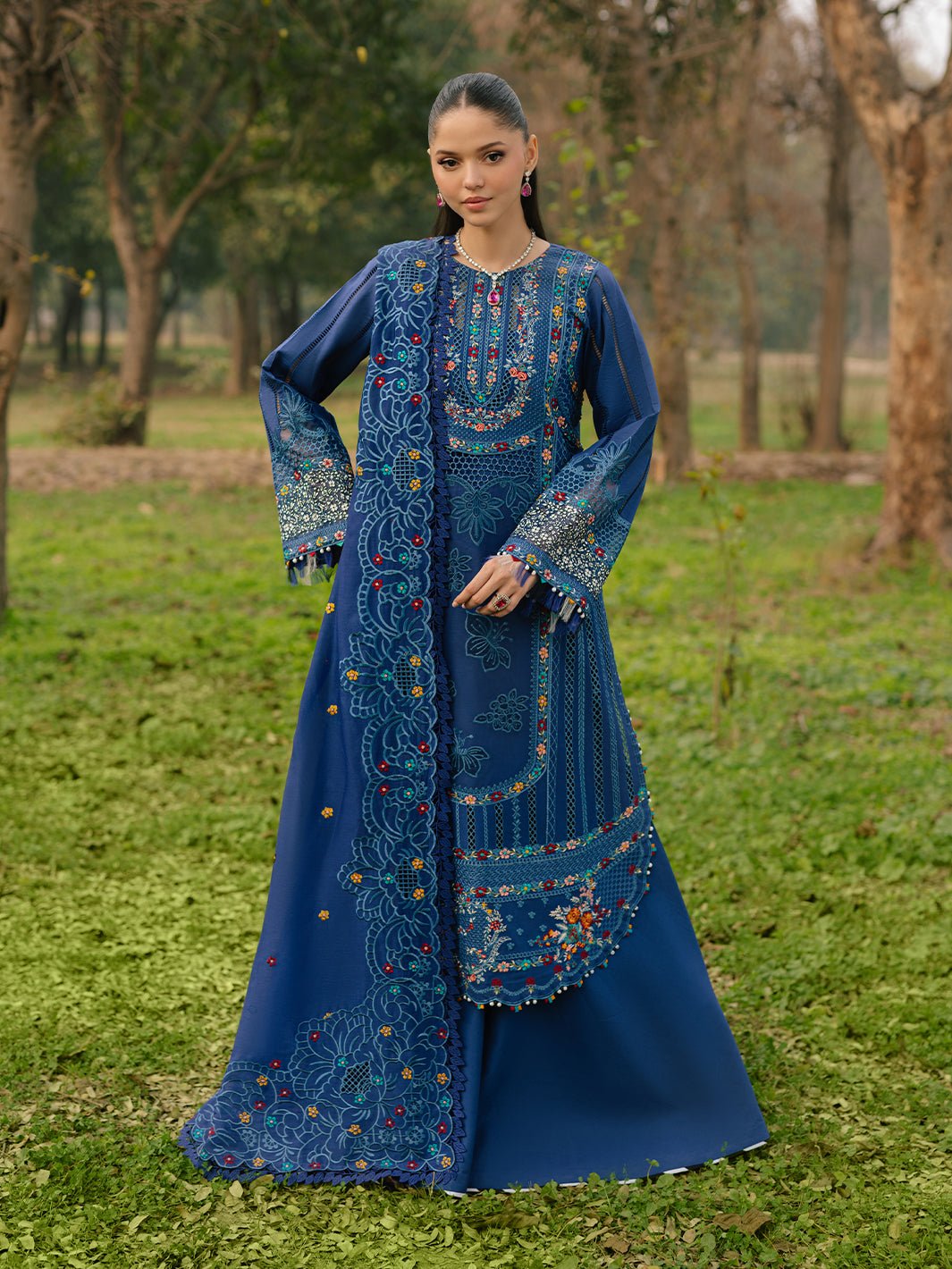 102B | 3 PC Lawn | - Freesia Summer Collection By Bin Ilyas - Rabbani Cloth House