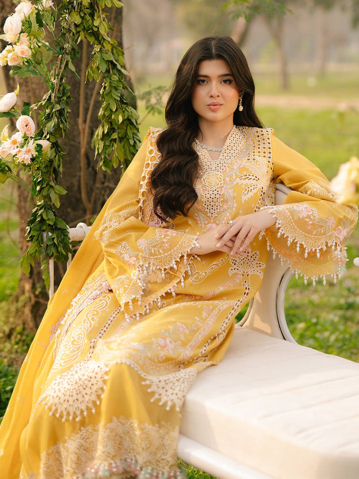 104A | 3 PC Lawn | - Freesia Summer Collection By Bin Ilyas - Rabbani Cloth House