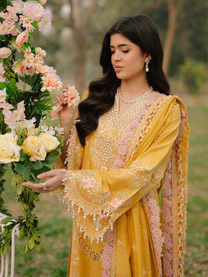 104A | 3 PC Lawn | - Freesia Summer Collection By Bin Ilyas - Rabbani Cloth House