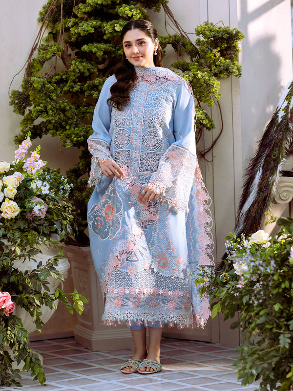107A | 3 PC Lawn | - Freesia Summer Collection By Bin Ilyas
