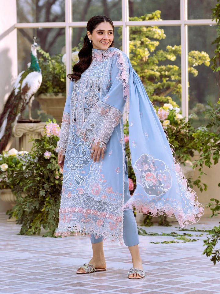 107A | 3 PC Lawn | - Freesia Summer Collection By Bin Ilyas - Rabbani Cloth House