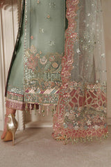EMBROIDERED NET CH14-06 UNSTITCHED BY BAROQUE
