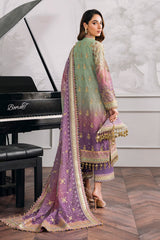 EMBROIDERED NET CH12-08 UNSTITCHED