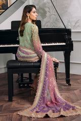 EMBROIDERED NET CH12-08 UNSTITCHED