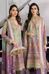 EMBROIDERED NET CH12-08 UNSTITCHED