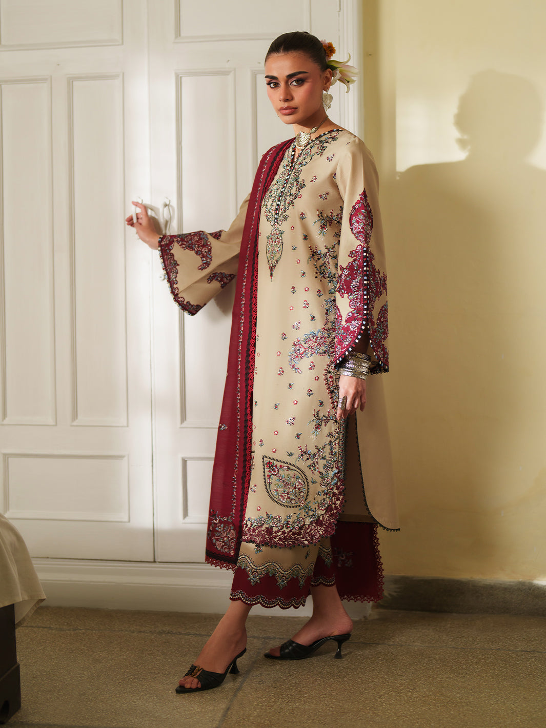 175-A - Heritage Dore Unstitched By Bin Ilyas