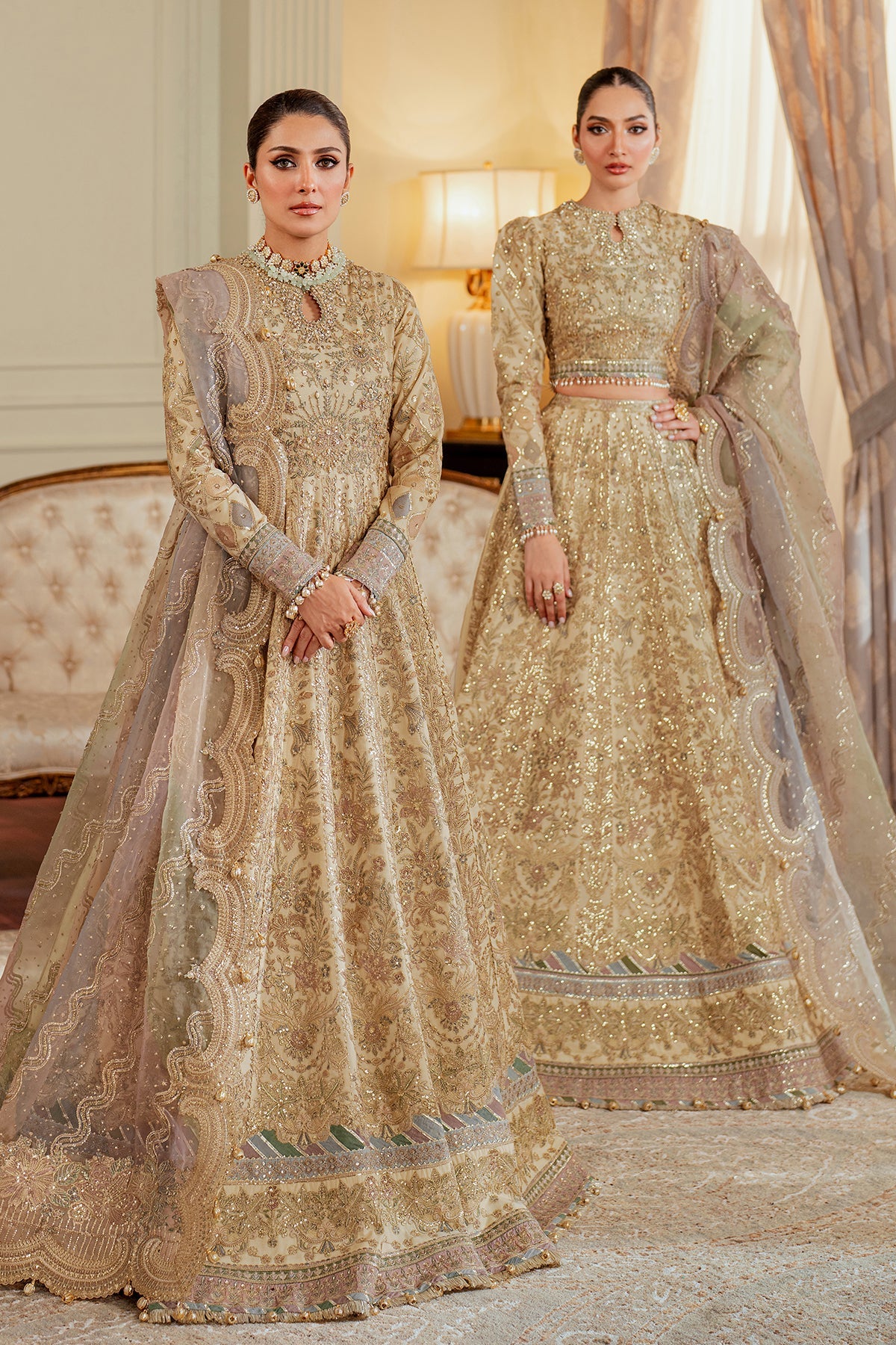 EMBROIDERED NET CH13-06 STITCHED BY BAROQUE