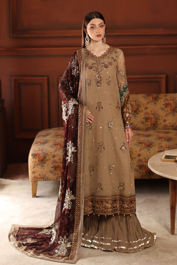 NL-91 | Alfaaz Hand Embroidered Collection By Nureh