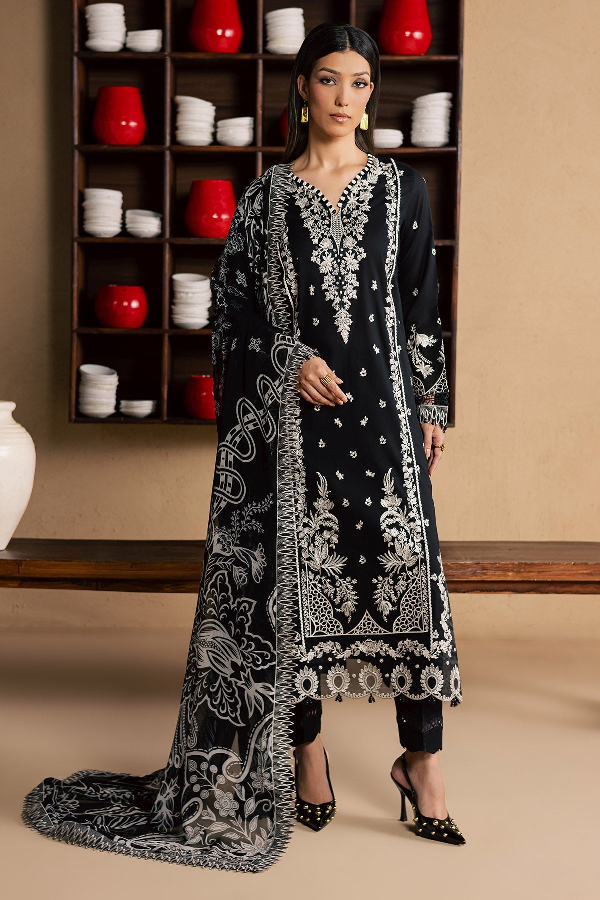 NE-267 | Koyal Unstitched 3PC By Nureh