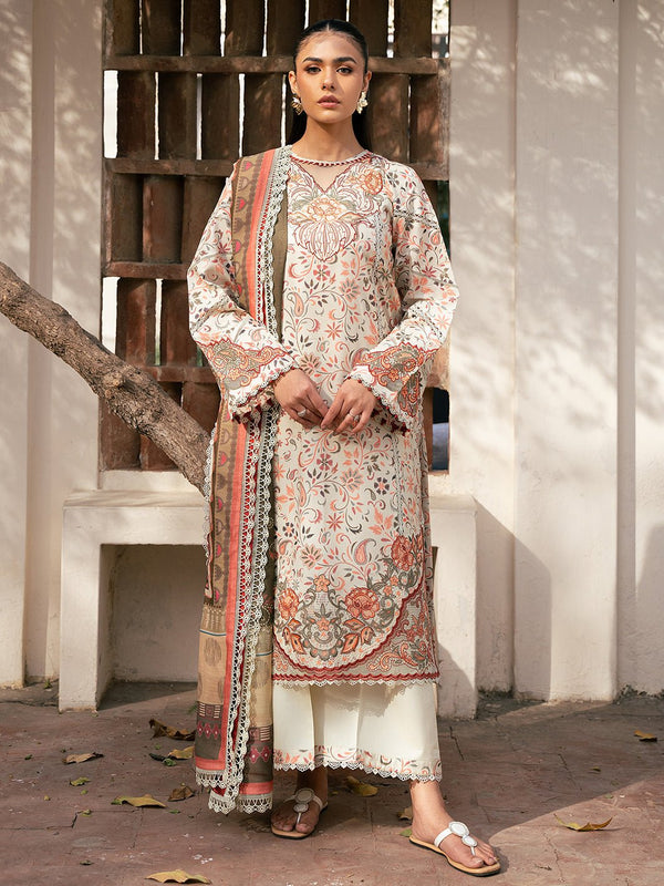 2073 - A | Summer Edit | Hazel Printed Embroidered By Bin Ilyas - Rabbani Cloth House