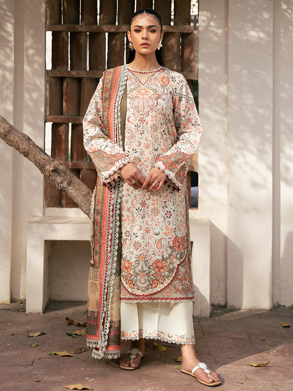 2073-A | Summer Edit | Hazel Printed Embroidered By Bin Ilyas