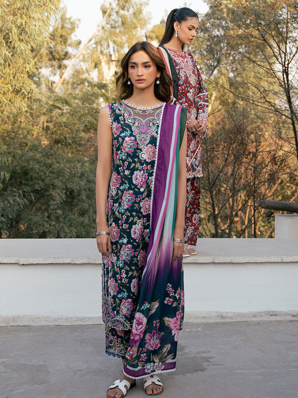 2076-A | Summer Edit | Hazel Printed Embroidered By Bin Ilyas