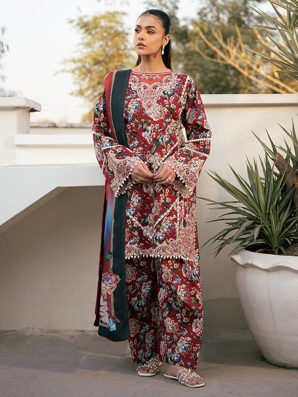 2076-B | Summer Edit | Hazel Printed Embroidered By Bin Ilyas