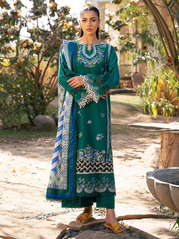 2077-A | Summer Edit | Hazel Printed Embroidered By Bin Ilyas