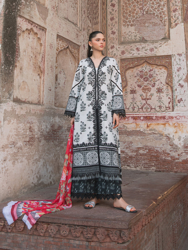 2082-A | Embroidered Summer Edit'25 | Naqshnaz Printed Lawn By Bin Ilyas