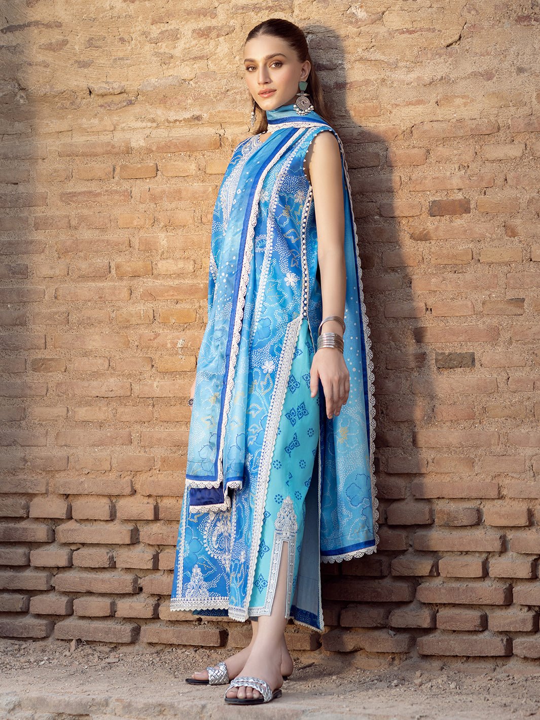 2084 - B | Embroidered Summer Edit'25 | Naqshnaz Printed Lawn By Bin Ilyas - Rabbani Cloth House