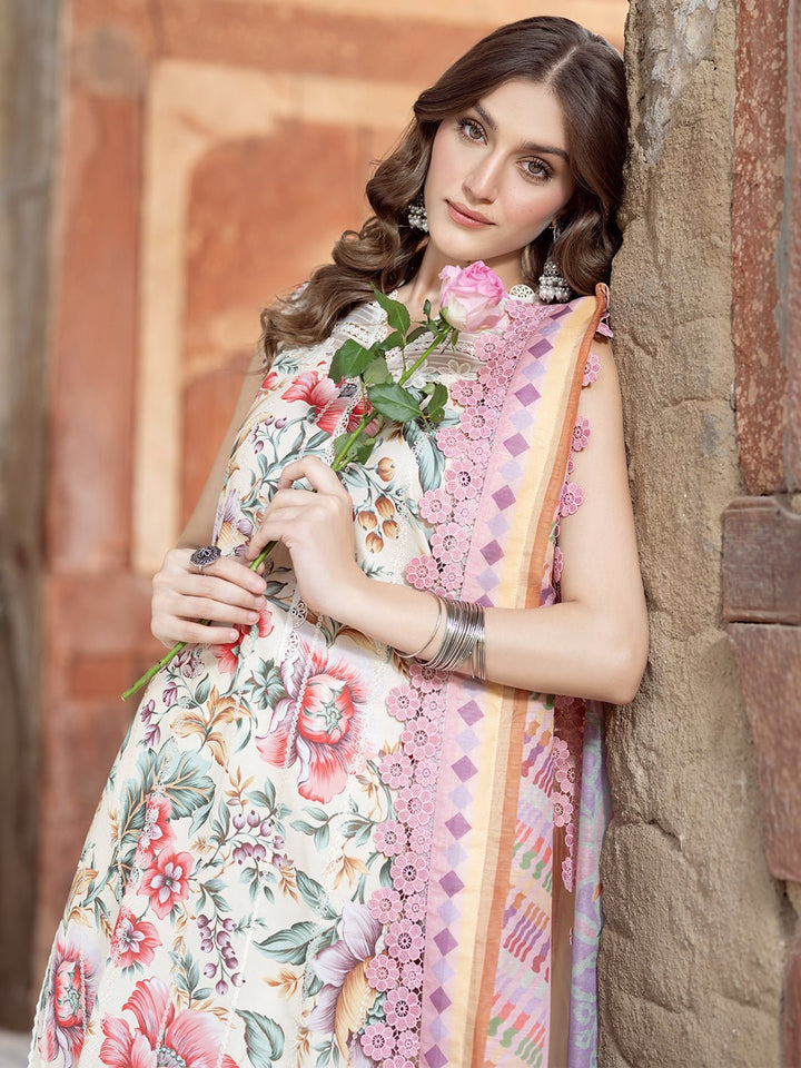 2085 - C | Embroidered Summer Edit'25 | Naqshnaz Printed Lawn By Bin Ilyas - Rabbani Cloth House