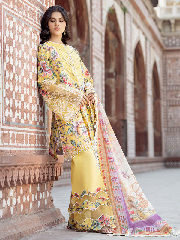 2085-A | Embroidered Summer Edit'25 | Naqshnaz Printed Lawn By Bin Ilyas
