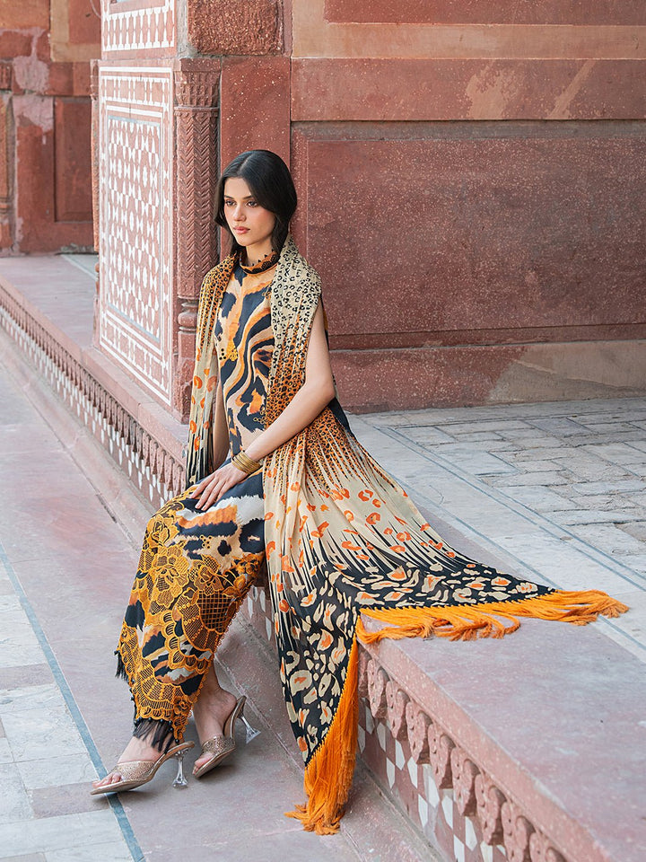 2086 - B | Embroidered Summer Edit'25 | Naqshnaz Printed Lawn By Bin Ilyas - Rabbani Cloth House