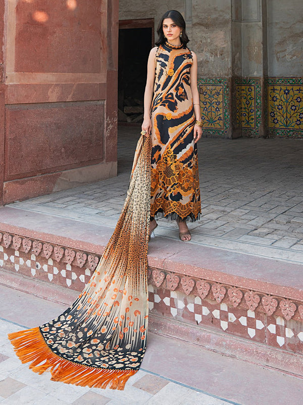 2086 - B | Embroidered Summer Edit'25 | Naqshnaz Printed Lawn By Bin Ilyas - Rabbani Cloth House