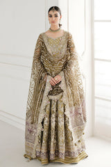 EMBROIDERED NET CH10-02 UNSTITCHED