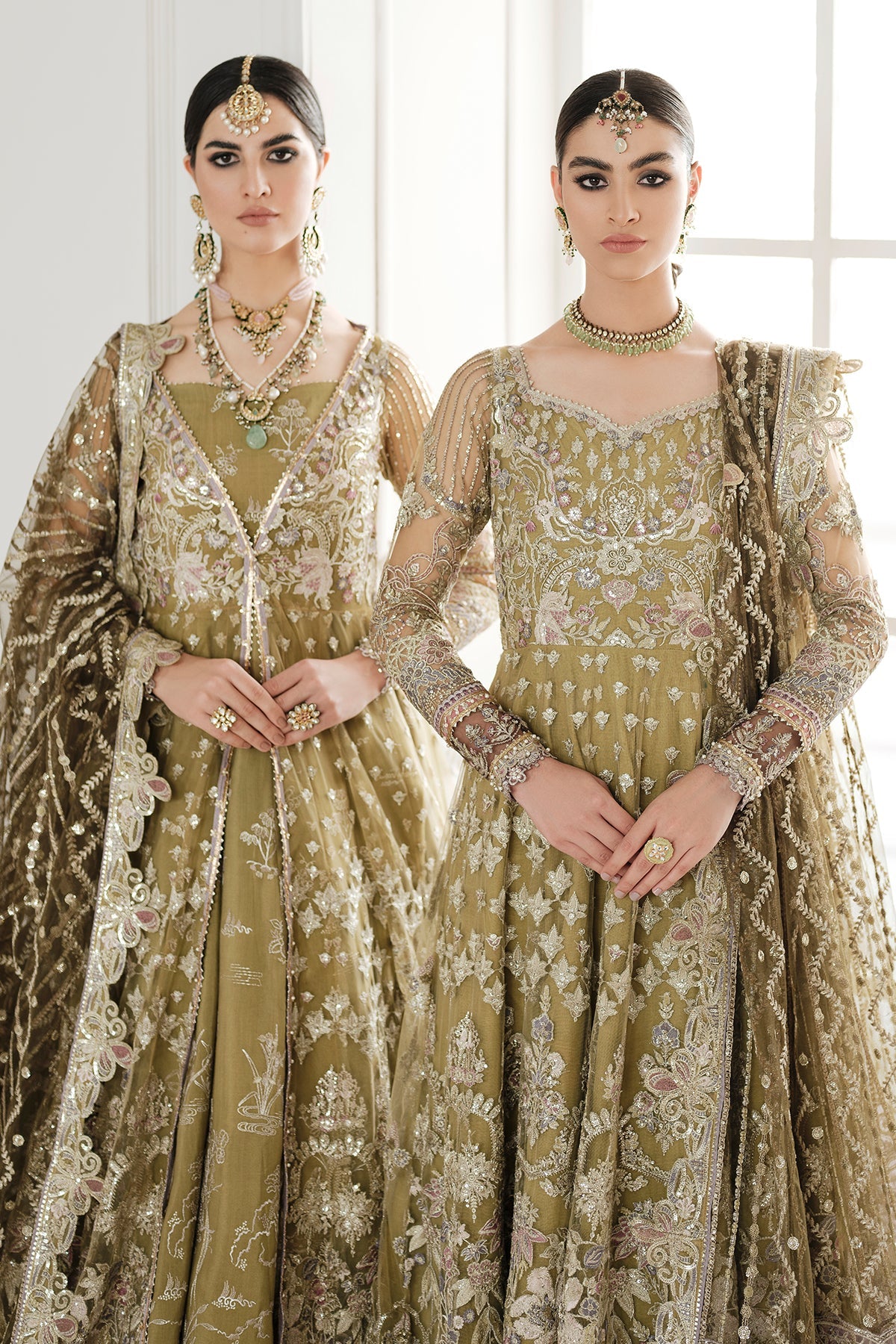 EMBROIDERED NET CH10-02 UNSTITCHED