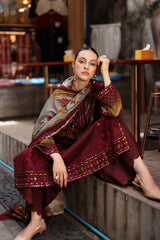 ANW7-03 | Aniq V1 Embroidered Unstitched '26 By Charizma