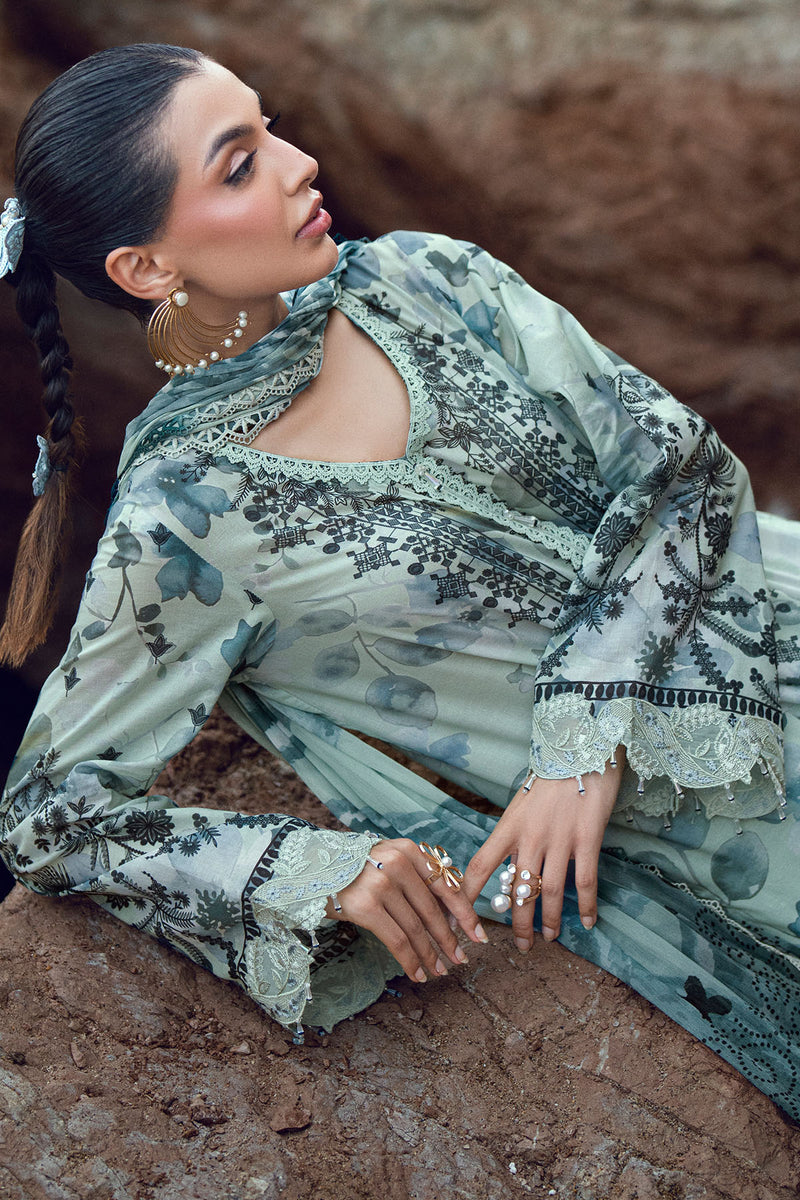 NSG-206 | Gardenia Unstitched Embroidered By Nureh