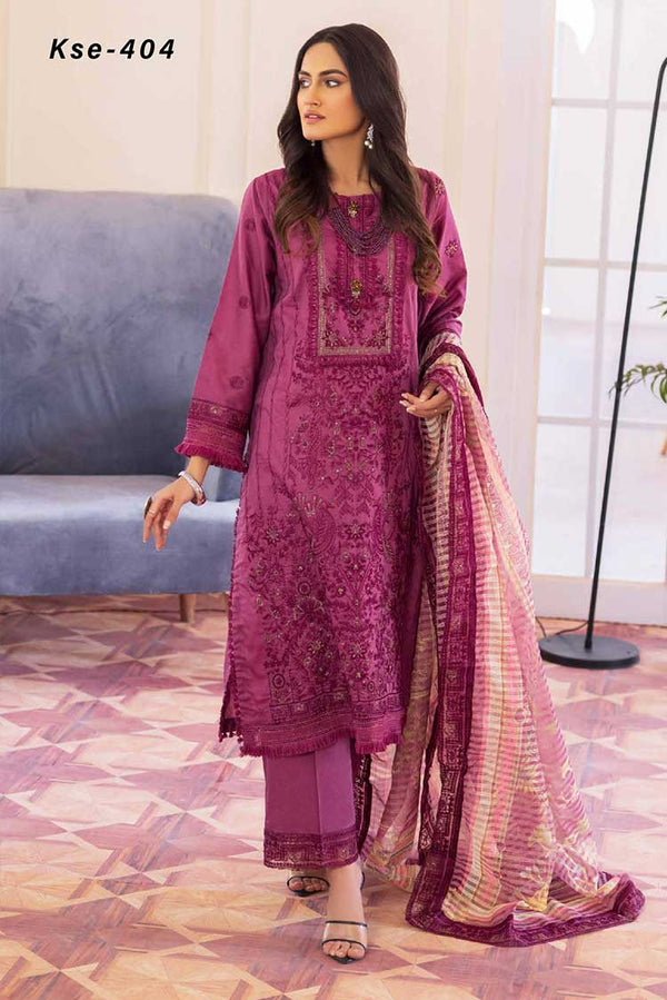 Net Embroidered Lawn 404 VOL 23 by Shaista