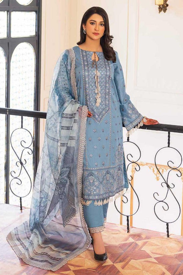 Net Embroidered Lawn 408 VOL 23 by Shaista