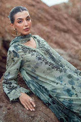NSG-206 | Gardenia Unstitched Embroidered By Nureh
