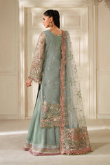 EMBROIDERED NET CH14-06 UNSTITCHED BY BAROQUE